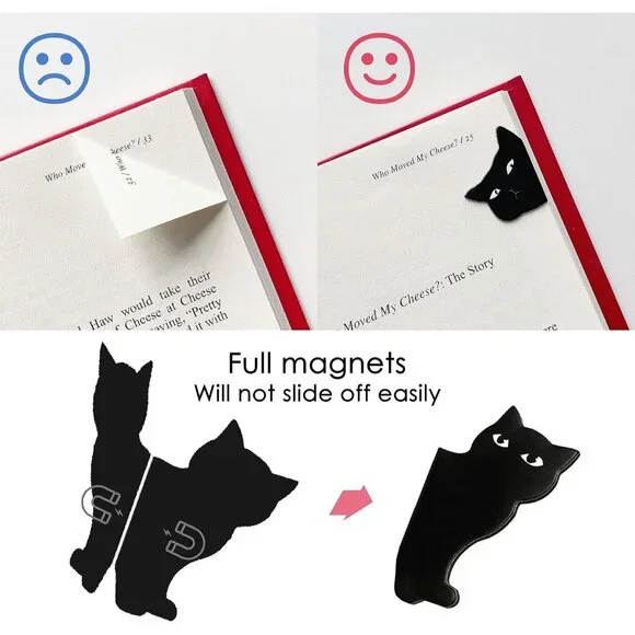Magnetic Bookmarks - 6 Pieces Assorted Cute Book Markers Clip Set for Teachers S - Picture 2 of 6